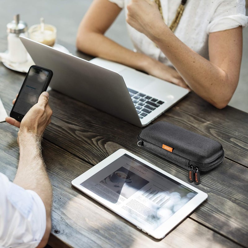 GLCON External Hard Drive Case - Shockproof EVA Carrying Case for WD My Passport Element Seagate Expansion Backup Toshiba 1TB 2TB 4TB - High Protection Portable Travel Electronic Power Bank Bag - Image 2