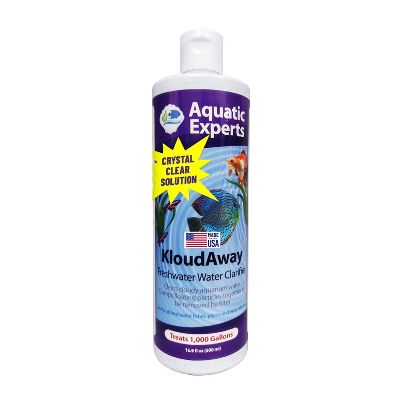 Aquatic Experts KloudAway Freshwater Aquarium Water Clarifier - Clears Cloudy Water, Water Clarifier for Fish Tank, Made in USA, Aquatic Experts (1 Pack) - Image 1