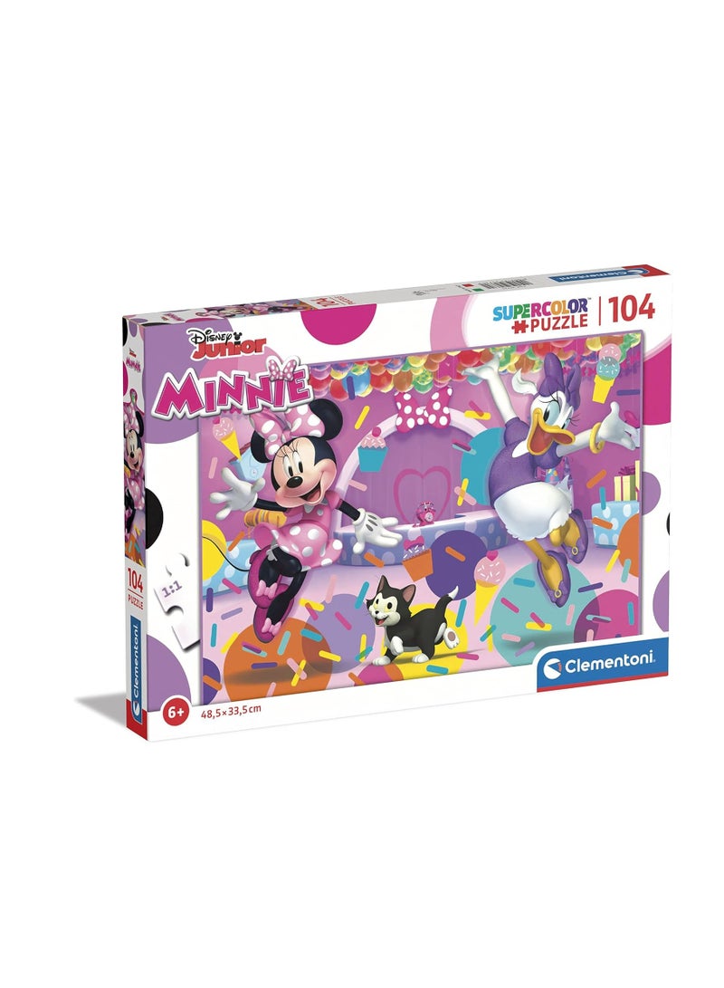 كليمينتوني بازل لعبة تركيب الصور المقطوعة الملونة ميني ديزني جونيور من كليمنتوني، 104 قطعة - Image 1