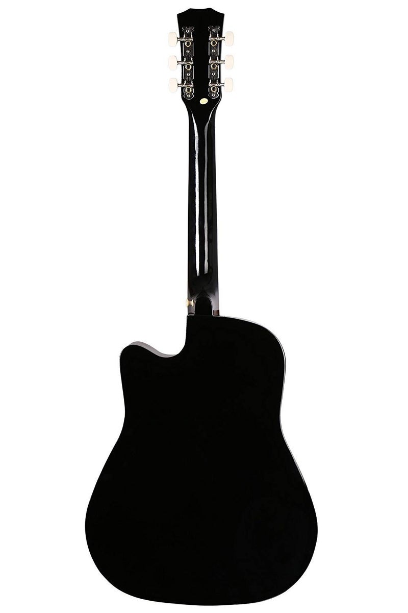 Juarez Engineered Wood Acoustic Guitar, 38 Inch Cutaway, JRZ38C/BKNA Black - Image 3