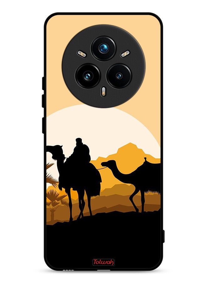 Tolwak Realme 14 Pro 5G Protective Case Cover Camels In Desert Art