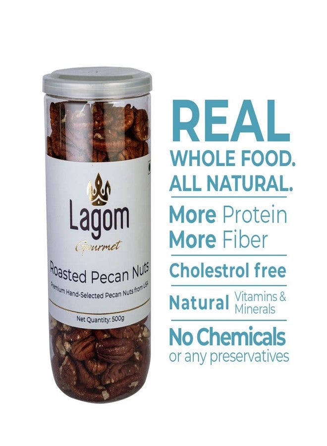 Lagom Gourmet Roasted Pecan Nuts 1 kg | No Salt | Dry Roasted | No Oil Used | All Natural | No Preservatives | No Additives | Gluten Free | Vegan | Plant Based | Non GMO | Nuts Dry Fruits - Image 5