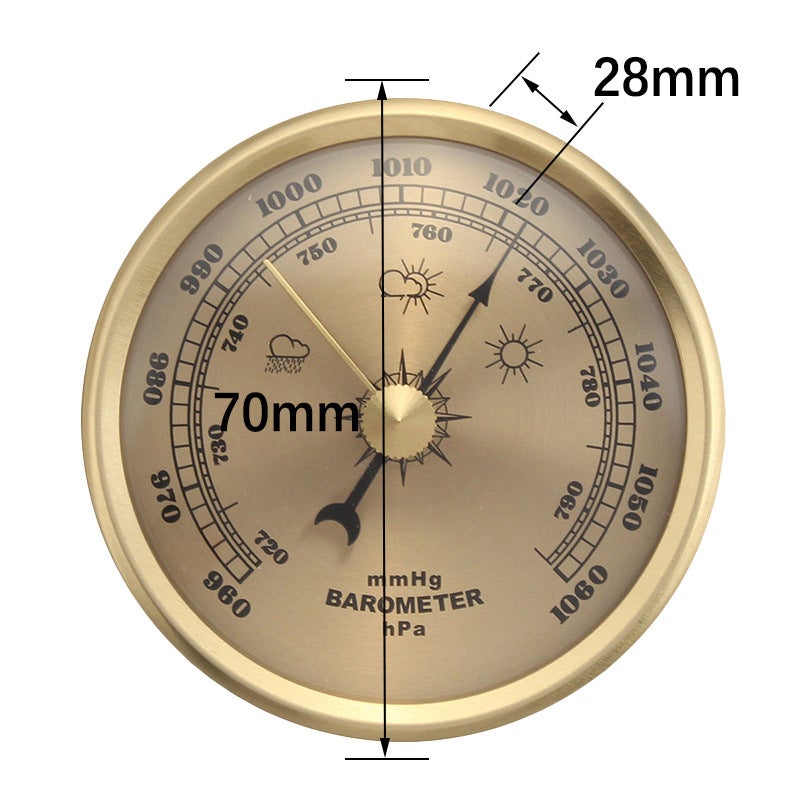 70Mm Pointer Mechanical Empty Box Metal Box Membrane Box Liquid-Free Atmospheric Pressure Meter E-Commerce Taobao Burst Good Sales - Image 2