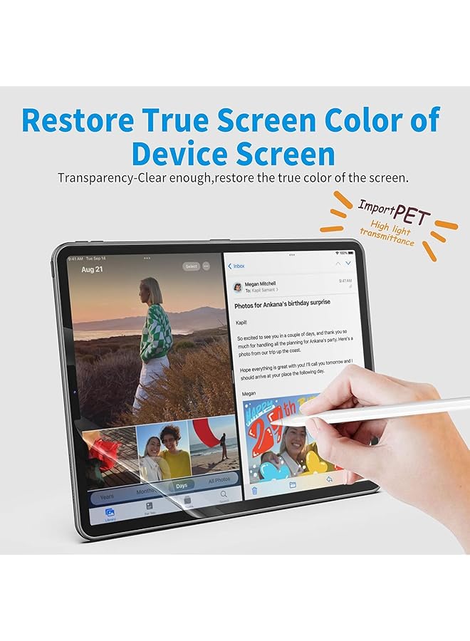 erorex 2Pack Paper Screen Protector Compatible With Huawei Matepad 12X 12 Inch 2024 Anti Glare Matte Anti Scratch Write And Draw Like On Paper Compatible With Pencil For Huawei Matepad 12X 12 Inch 2024 - Image 3