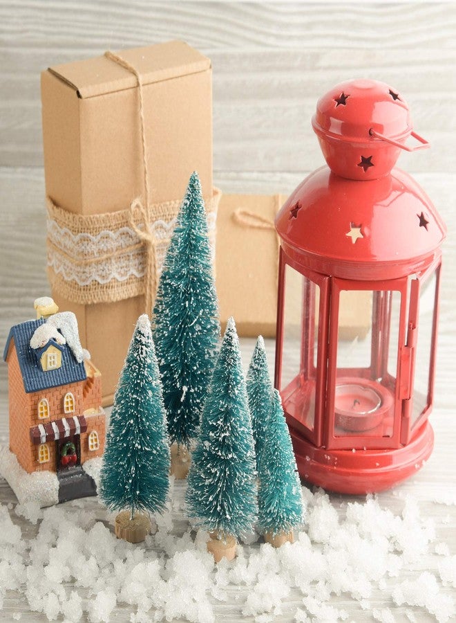 KUUQA 48Pcs Mini Sisal Trees Bottle Brush Trees Diorama Models Miniature Christmas Trees for Crafts, Christmas Party Home Decoration, Small Size Trees - Image 5
