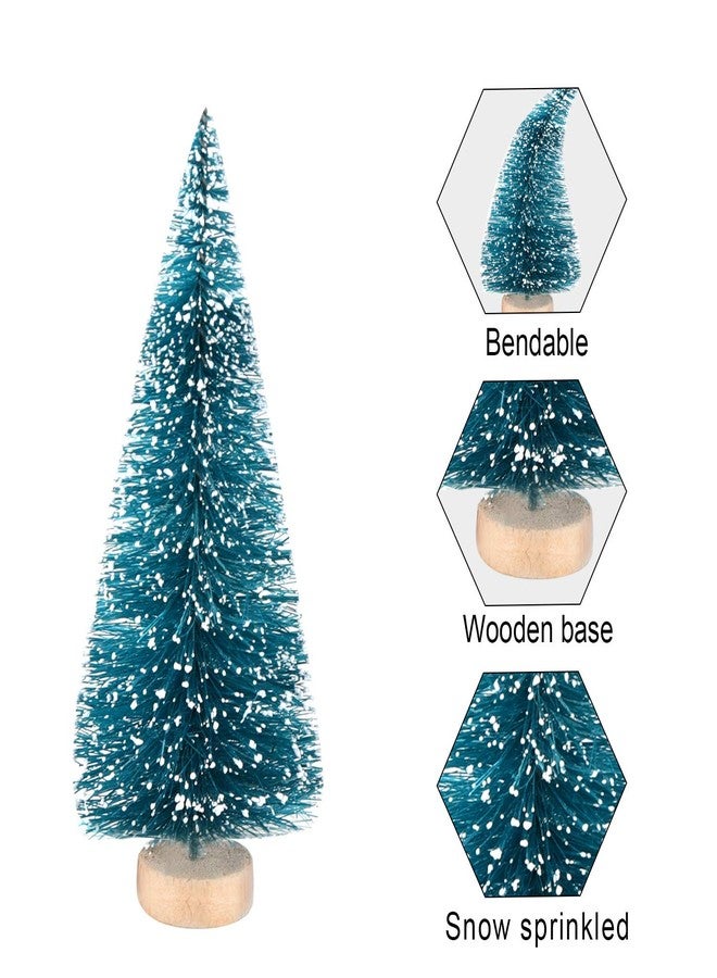 KUUQA 48Pcs Mini Sisal Trees Bottle Brush Trees Diorama Models Miniature Christmas Trees for Crafts, Christmas Party Home Decoration, Small Size Trees - Image 3