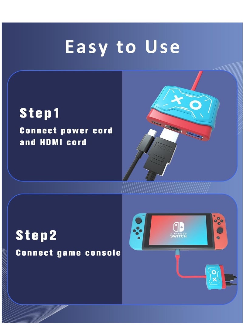 كيلا - قاعدة توصيل Switch لـ Nintendo Switch، قاعدة توصيل Switch المحمولة البديلة لـ Nintendo Switch Dock، محول HDMI TV، قاعدة توصيل Switch للسفر، ملحقات Nintendo Switch - Image 1
