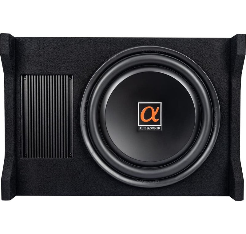Alphasonik AS120A 12" 1500 Watts with a Built-in Amplifier Down-Firing Shallow Mount Enclosed for Tight Spaces in Cars and Trucks, Slim Thin Loaded Subwoofer Air Tight Sealed Bass Enclosure - Image 3