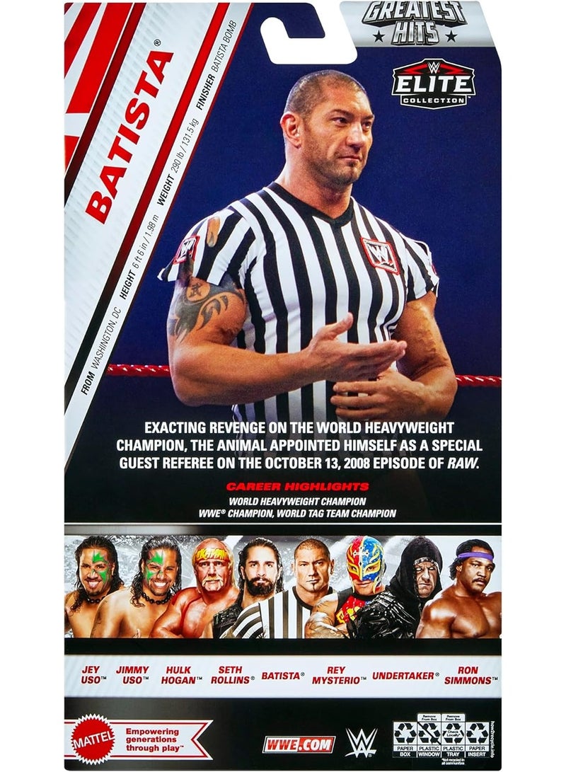 WWE Elite Collection Greatest Hits Action Figure - Batista - Image 3