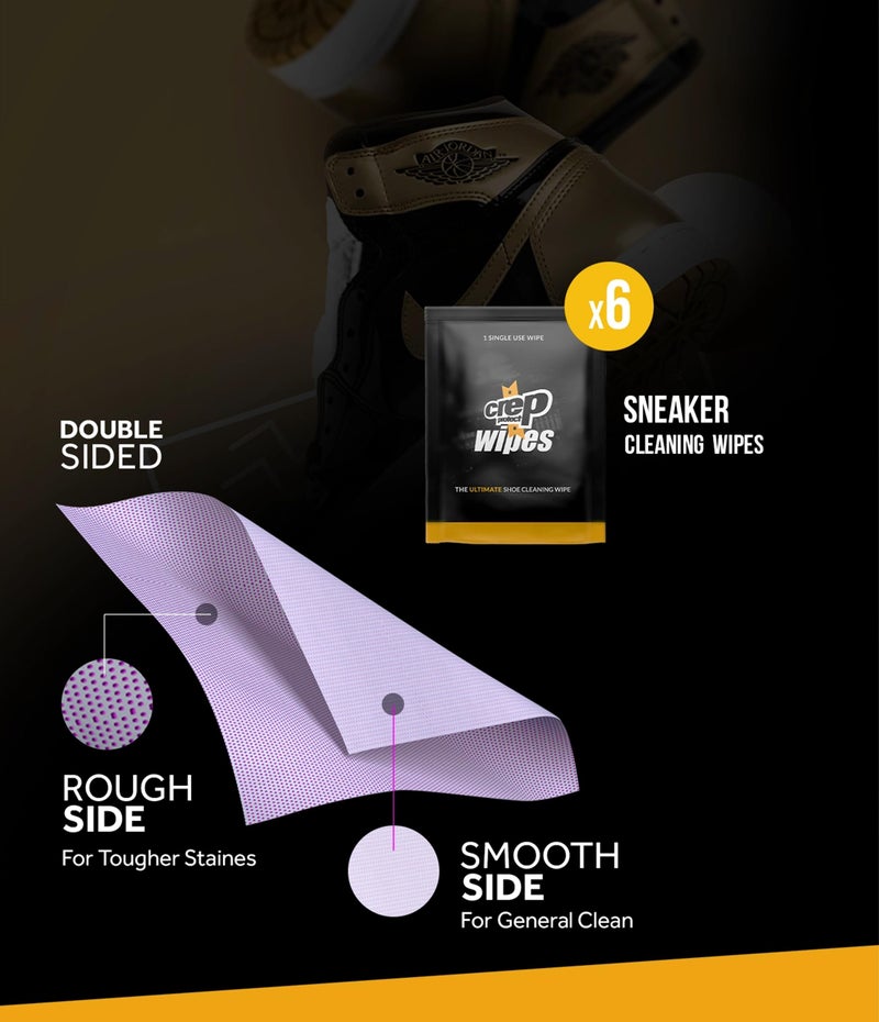 Crep Protect Box Pack - Premium Sneaker Cleaning Kit with 6 x Sneaker Wipes, 2 x Pill, Eraser, 3.5 oz Cleaning Solution, Microfibre Cloth & Brush - Image 4