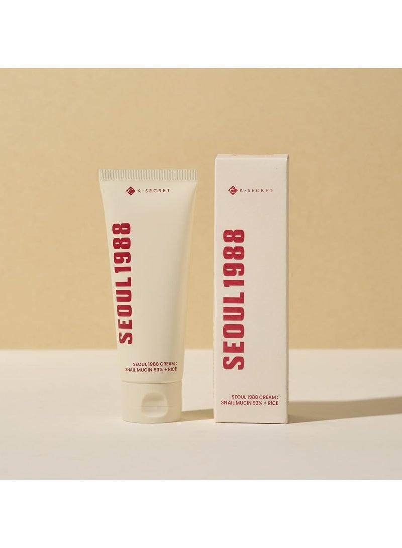 K-SECRET SEOUL 1988 Cream : Snail Mucin 93% + Rice - Image 1