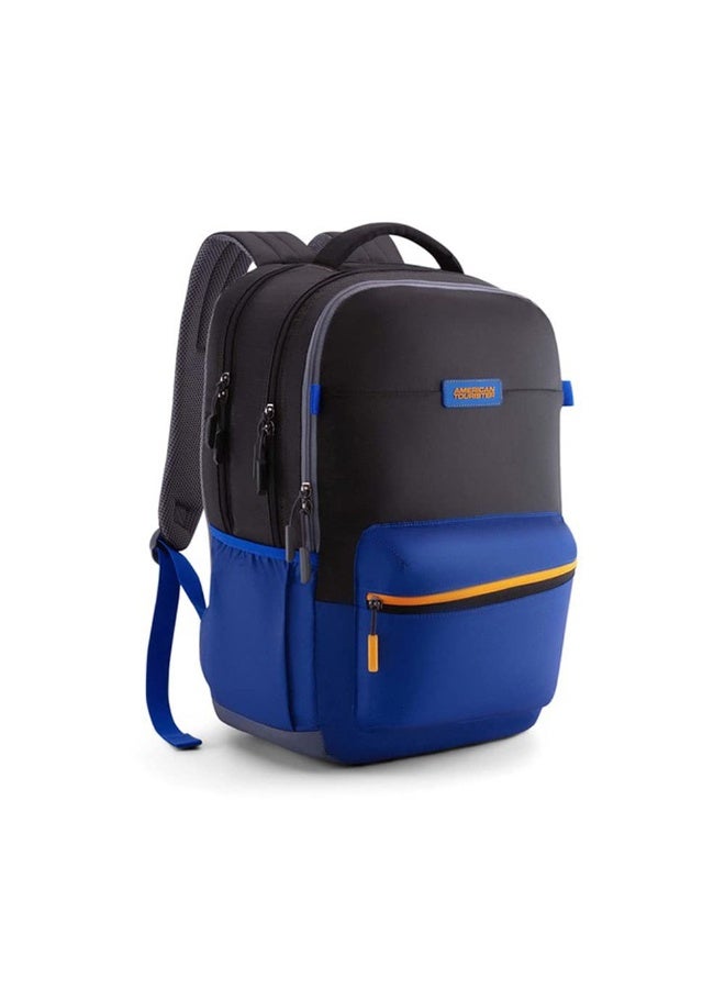 American Tourister Toodle+ BLACK/BLUE 24 ltrs Polyester with Rain Hood, Detachable Pouch - Image 3