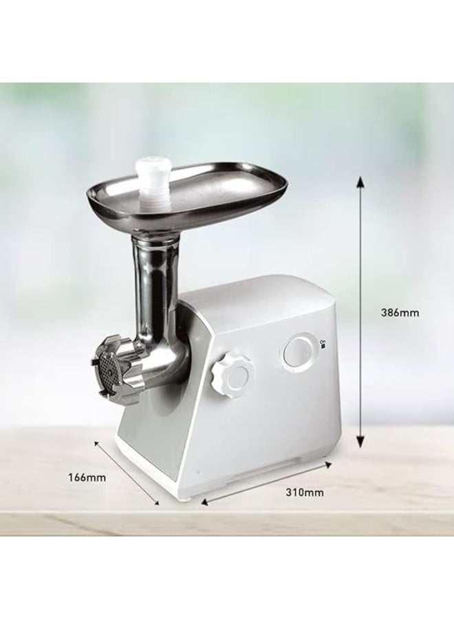 مفرمة لحوم كهربائية 1800 وات | سعة 2 كجم/دقيقة | 3 شفرات | وعاء كبير ومكبس بلاستيك | موديل DMG-205 - Image 2
