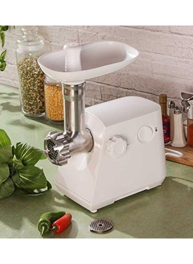 مفرمة لحوم كهربائية 1800 وات | سعة 2 كجم/دقيقة | 3 شفرات | وعاء كبير ومكبس بلاستيك | موديل DMG-205 - Image 4