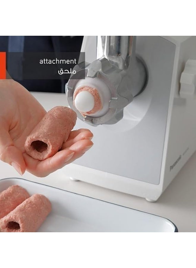 مفرمة لحوم كهربائية 1800 وات | سعة 2 كجم/دقيقة | 3 شفرات | وعاء كبير ومكبس بلاستيك | موديل DMG-205 - Image 1