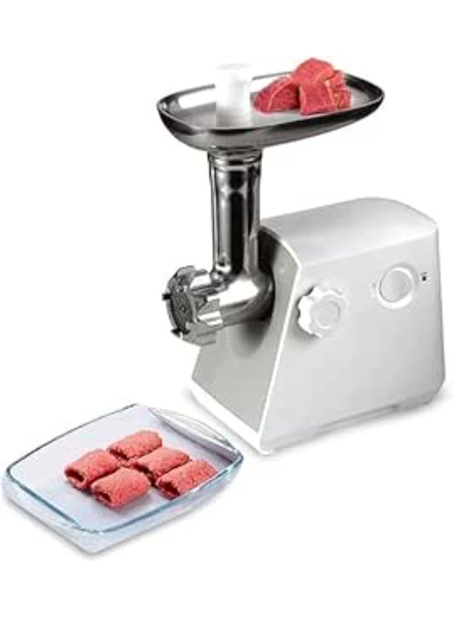 مفرمة لحوم كهربائية 1800 وات | سعة 2 كجم/دقيقة | 3 شفرات | وعاء كبير ومكبس بلاستيك | موديل DMG-205 - Image 5