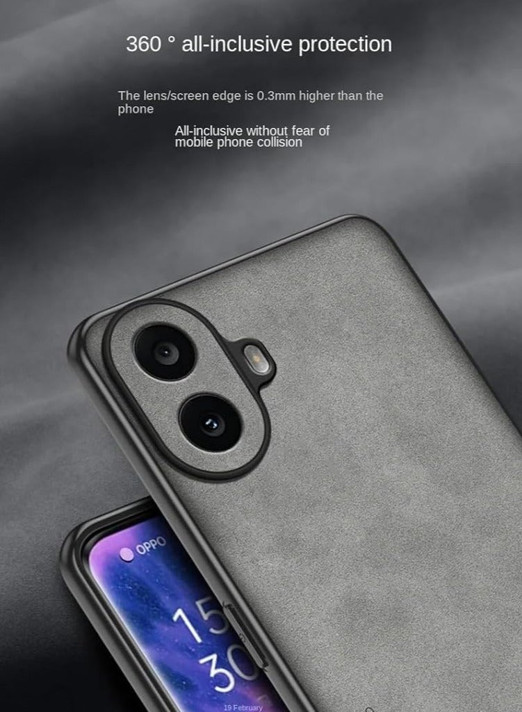 general Case Compatible with Nothing CMF Phone 1, Plain Leather Case Matte Silicone Bumper Anti-Fingerprint Shockproof Protective Back Cover for Nothing CMF Phone 1 5G - Image 5