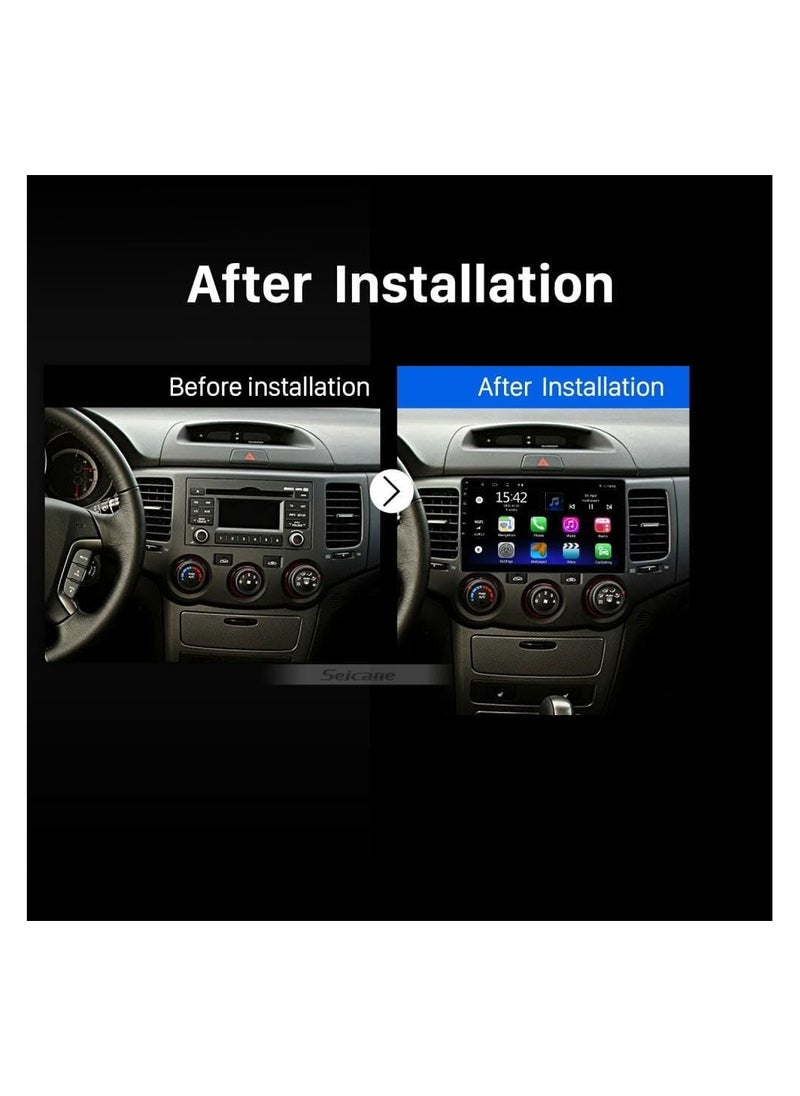 SHEZA STAR - Android Car Stereo for Kia Optima/Magentis 2005-2010 4GB RAM 32GB ROM Support Carplay, Mirror Link Wi-Fi BT, Radio GPS Navigation, 9 Inch IPS Touch Screen with AHD Camera Included - Image 1