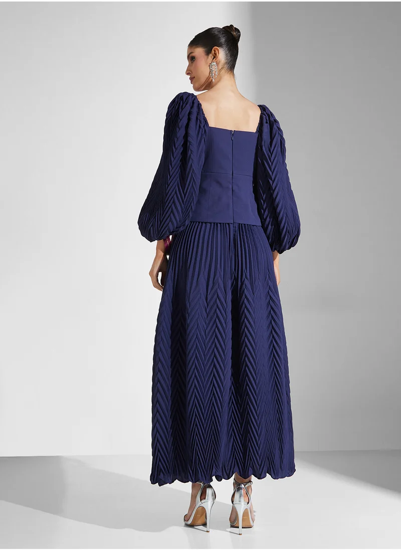 ثريدز باي اجوني Puff Sleeve Dress