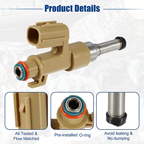 ACROPIX Car Fuel Injector Nozzle Replacement Fit for Toyota Tundra 5.7L V8 2008-2019 23250-0S020 - Pack of 8 - Image 3