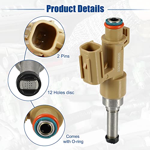 ACROPIX Car Fuel Injector Nozzle Replacement Fit for Toyota Tundra 5.7L V8 2008-2019 23250-0S020 - Pack of 8 - Image 5