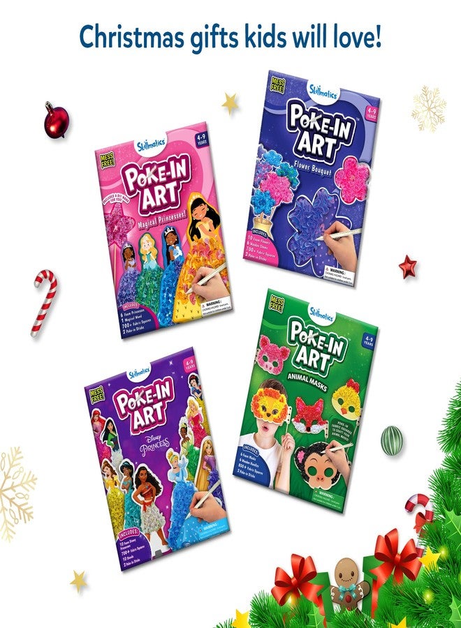 سكيلماتيكس فنون بوك-إن من سكيل ماتيك - أقنعة حيوانات، متعة خالية من الفوضى للأطفال، مجموعات أدوات يدوية للحرف الخشبية، أنشطة إبداعية، هدايا للبنات والأولاد من سن 4، 5، 6، 7، 8، 9 سنوات - Image 3