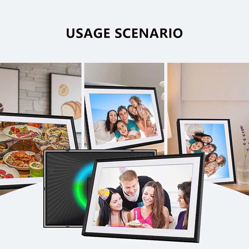 10.1 Inch Digital Photo Frame 32GB WiFi App Controlled Dynamic Display Modes - Image 3