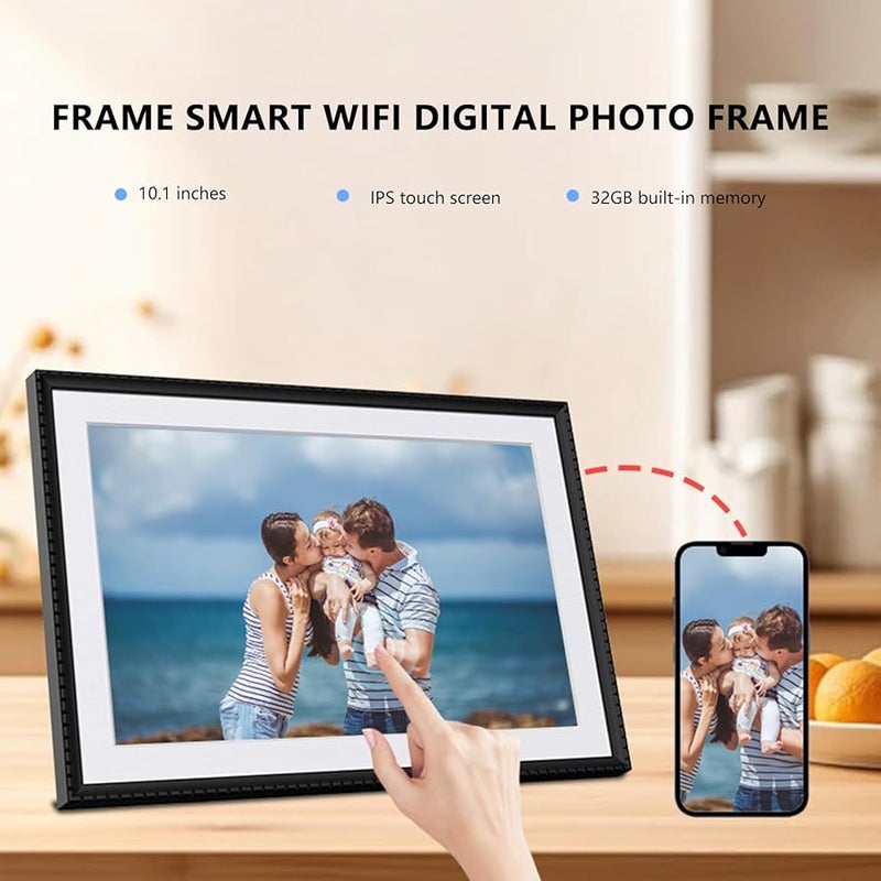10.1 Inch Digital Photo Frame 32GB WiFi App Controlled Dynamic Display Modes - Image 5