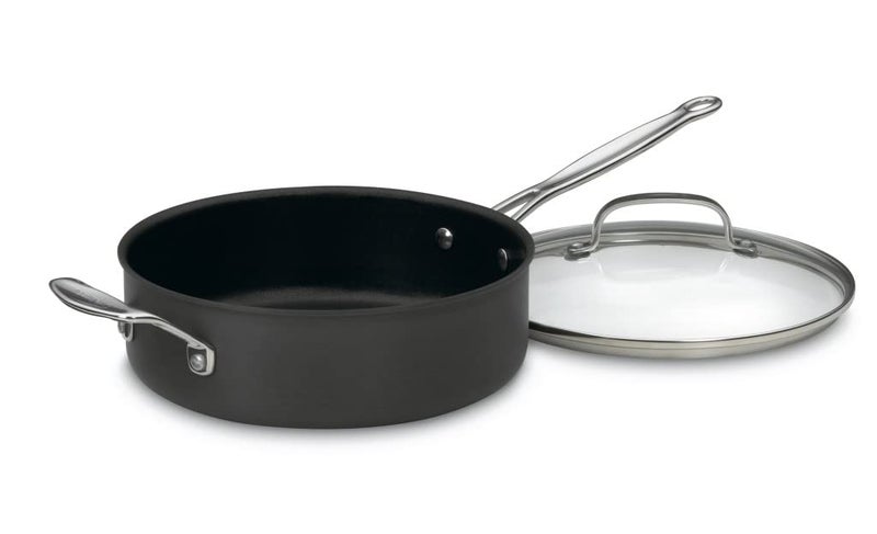 Cuisinart 633-30HP1 Chef's Classic 5.5-Quart Saute Pan Nonstick-Hard-Anodized, Black - Image 4