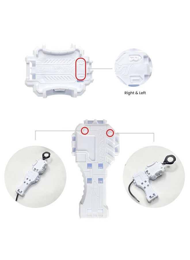 Bestie toys Bestie toys Blade Burst Turbo Special 'God Layer Spinners Attack Defense Balance Metal Ringed Spinner Bey Burst with Launcher(Randon 3 top Will be Send and 1 Launcher with Handle)  - Image 3