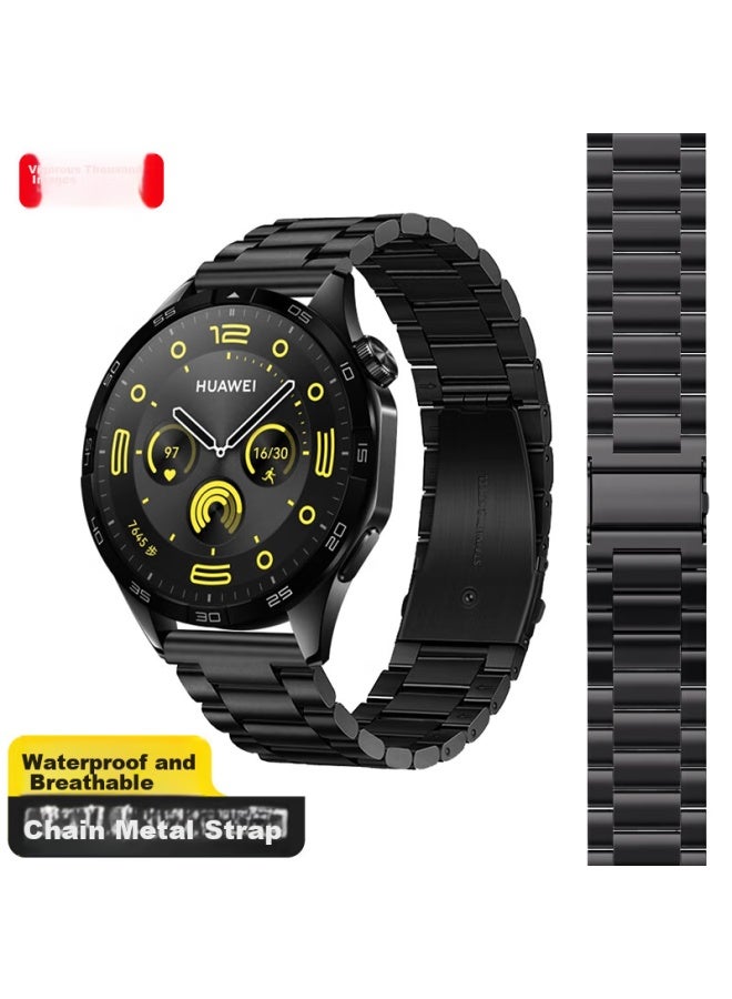 Wei Qiantu Weiqiantu Compatible With Huawei Watch Bands Gt5/5pro/watch5/4/4pro/3/3pro/gt4/3/2 Stainless Steel Metal Watch Band For Men And Women, 46mm Dial - Image 1