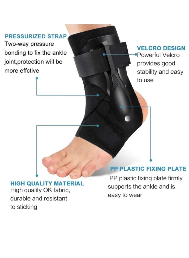 1 ankle brace, ankle sprain support brace, ankle brace for men and women, ankle brace for basketball, football and volleyball - size L - Image 2