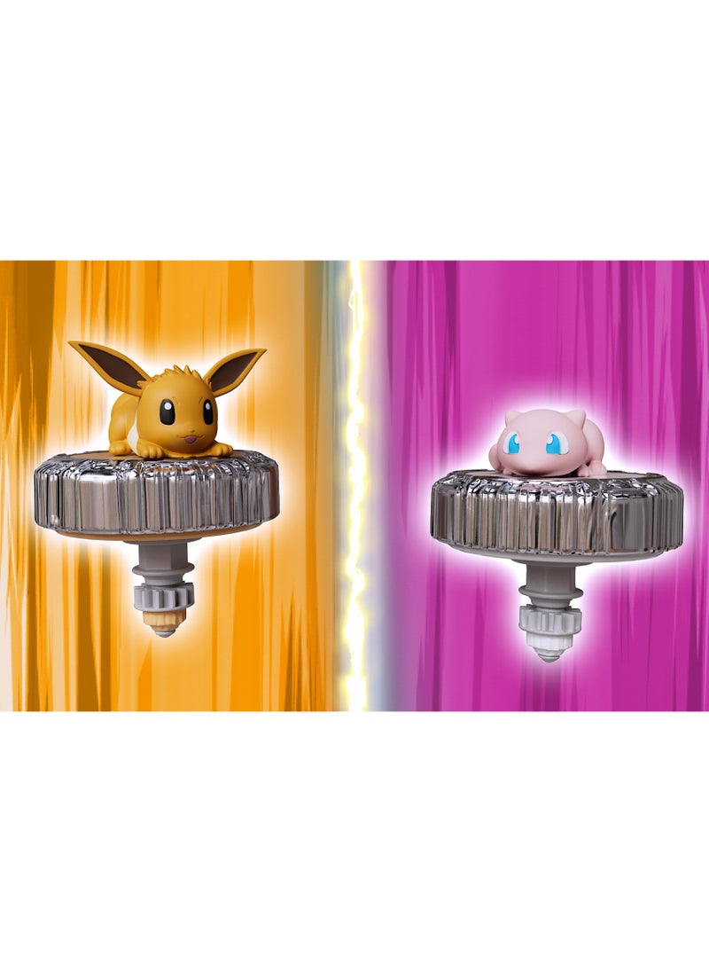 Pokemon Pokemon Battle Spinner Arena Set | Pokemon Battle Arena | Interactive Playset | Battle Figure | Collectible Figure | Poke Ball | Pikachu and Mew | Gift for Boys and Kids  - Image 3