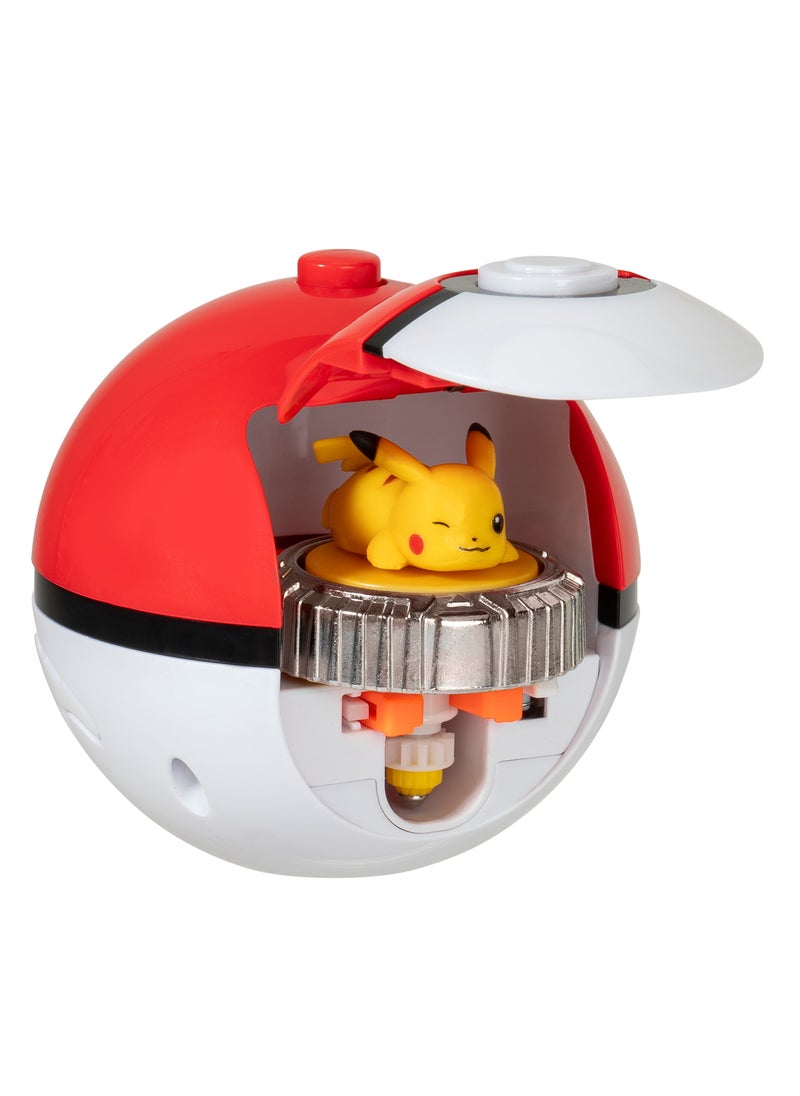 Pokemon Pokemon Battle Spinner Arena Set | Pokemon Battle Arena | Interactive Playset | Battle Figure | Collectible Figure | Poke Ball | Pikachu and Mew | Gift for Boys and Kids  - Image 4