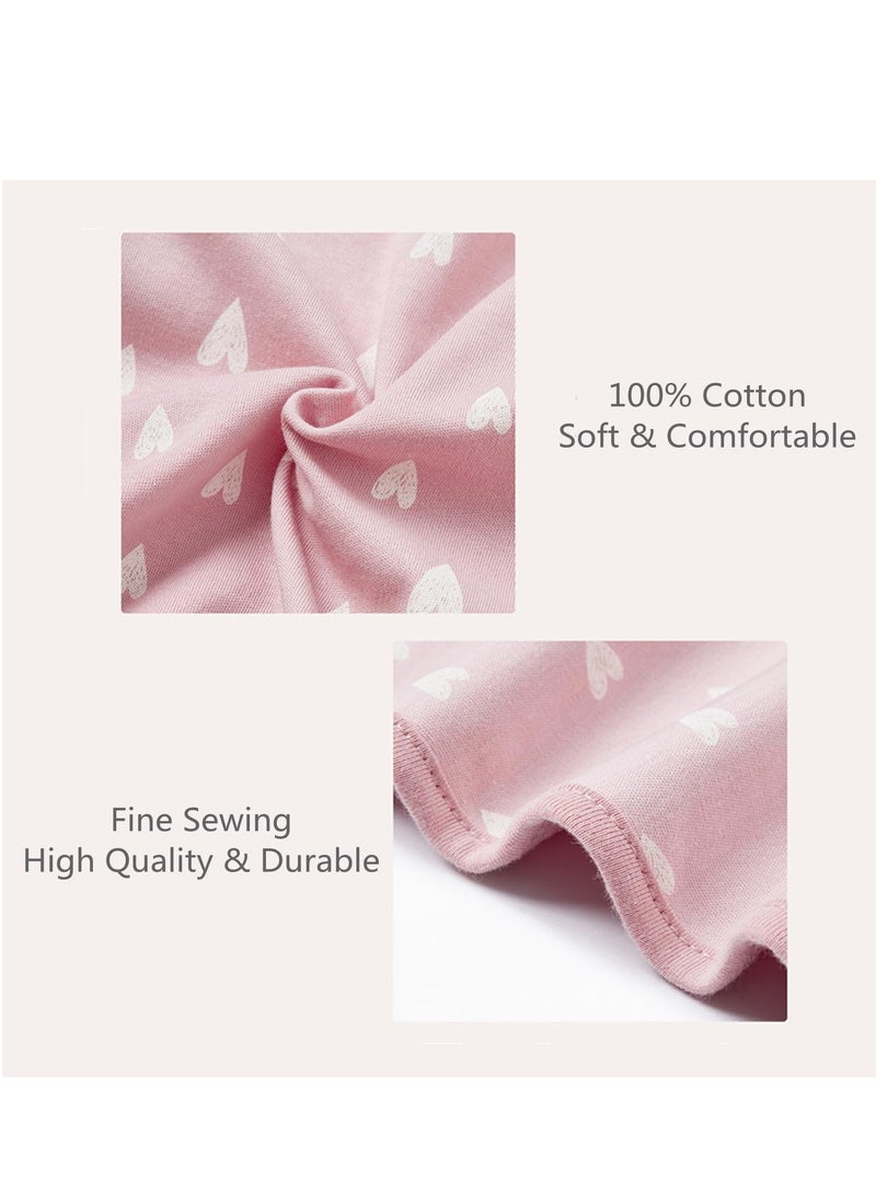 insular 3PCS Baby Swaddle Wrap, 100% Cotton Adjustable Newborn Swaddles, Soft Breathable Sleep Sack for 0-4 Months Infant(Pink/ Purple/White) - Image 3
