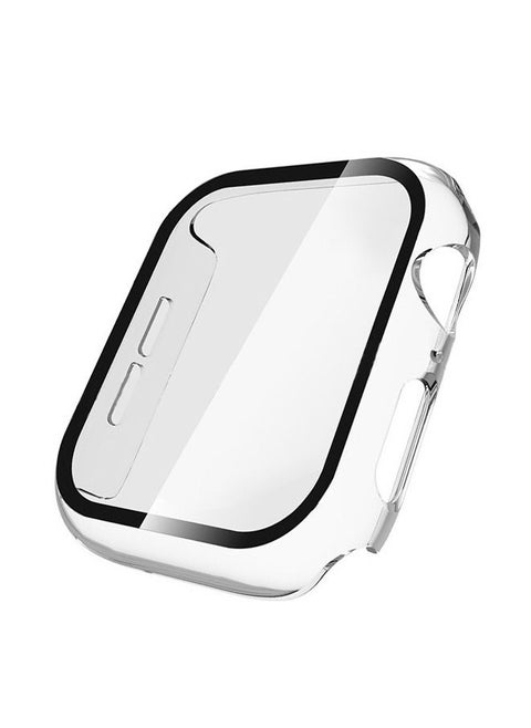 Protective Case With Tempered Glass Screen Protector For Apple Watch Series 4/5/6 44mm Clear