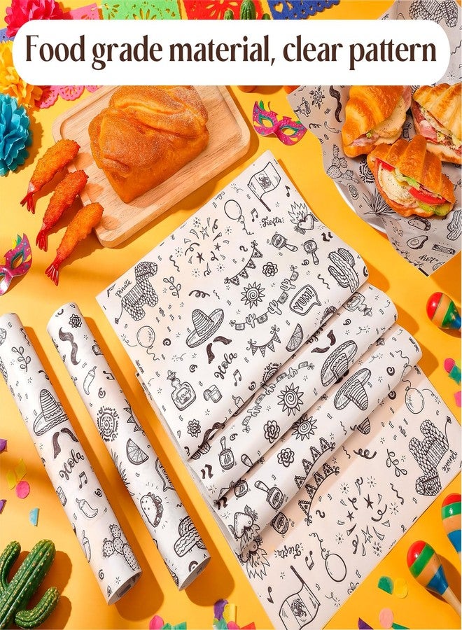 PerKoop 300 Pcs 12 x 12 Inch Deli Wax Paper Sheets Sandwich Wrapping Paper Sheets Mexican Festival Picnic Basket Liners for Food Greaseproof Breads Burgers Bakery Tissue Kitchen, White - Image 4