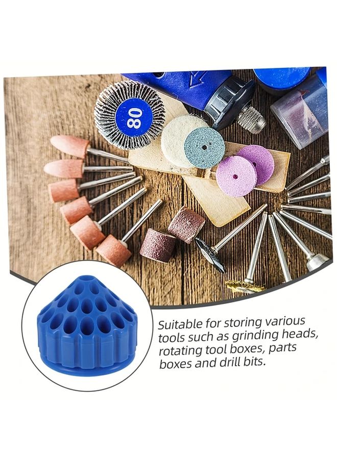 Yellow 360 Rotating Drill Bit Storage Rack Portable Tool Box Holder - Image 3