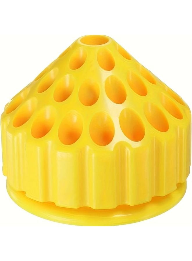 Yellow 360 Rotating Drill Bit Storage Rack Portable Tool Box Holder - Image 1