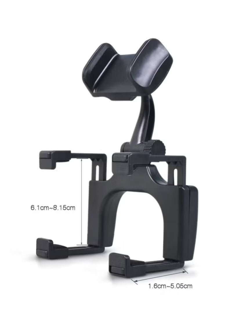 A ZONE Car Rear View Mirror Mount Grip Clip, 360 Rotation Car Mount Holder, Universal Smartphone Holders Cell Phone Mount Fit  - Image 5