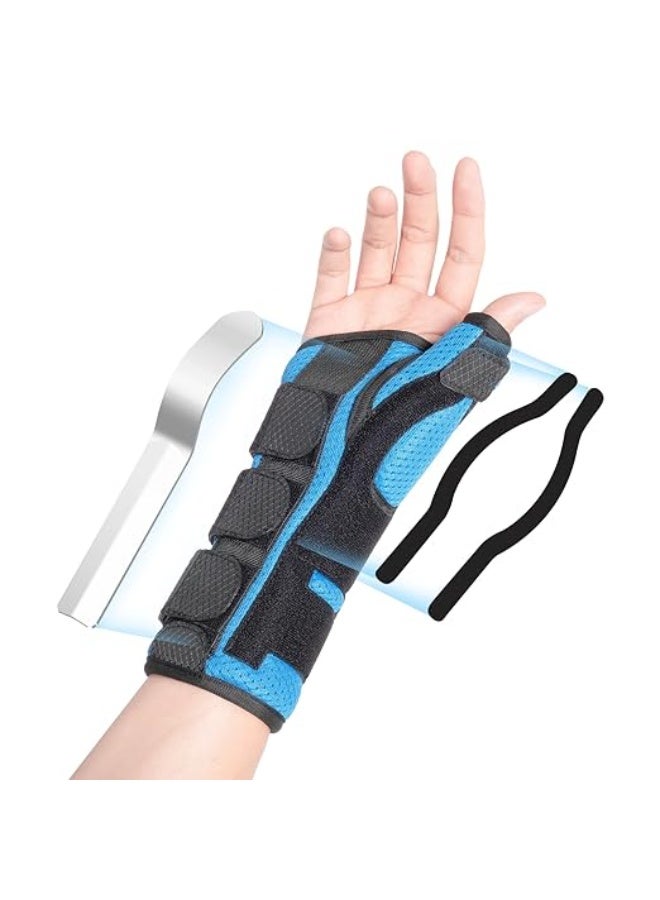 Adjustable Thumb Spica Splint Brace, Wrist Support and Stabilizer with Aluminum Splint for Carpal Tunnel and Tendonitis, Right Hand, Medium - Image 1
