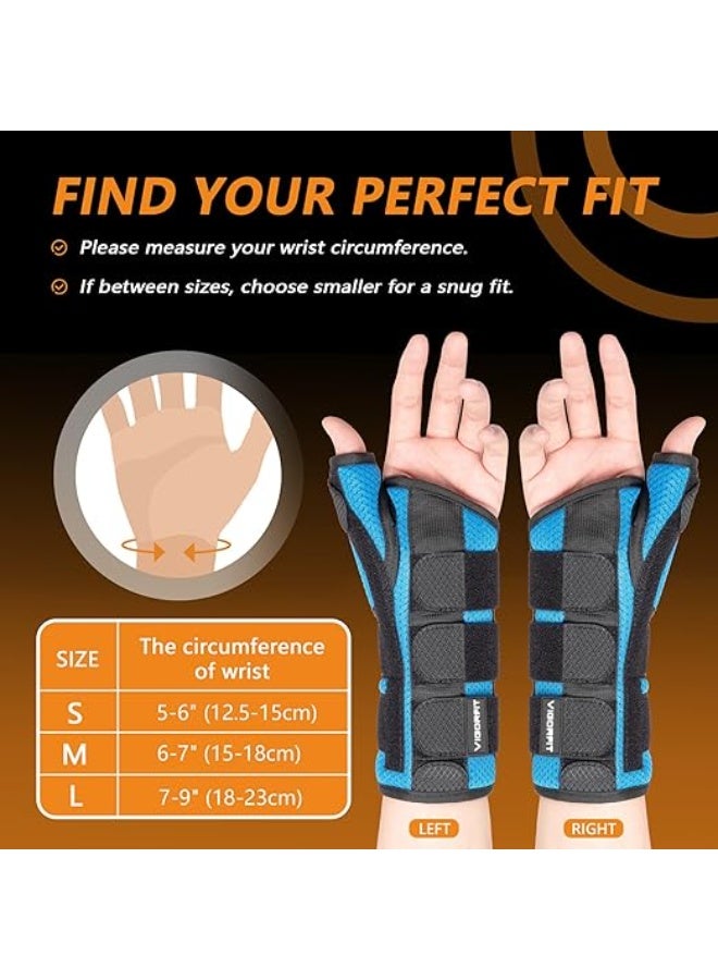Adjustable Thumb Spica Splint Brace, Wrist Support and Stabilizer with Aluminum Splint for Carpal Tunnel and Tendonitis, Right Hand, Medium - Image 4