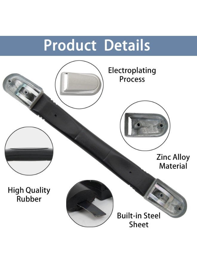 كوفوز حزام مقبض الأمتعة ، 225mm طويل البلاستيك الأسود استبدال حزام سبيكة الزنك للحقيبة ، صندوق ، صندوق الأدوات ، أكياس الغيتار - Image 3