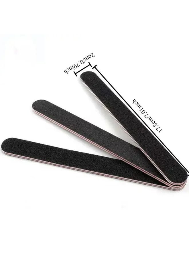 4 قطع من مبردات الأظافر المهنية ذات الوجهين خشن وناعم لتنعيم الأظافر في العناية باليدين والقدمين - Image 5