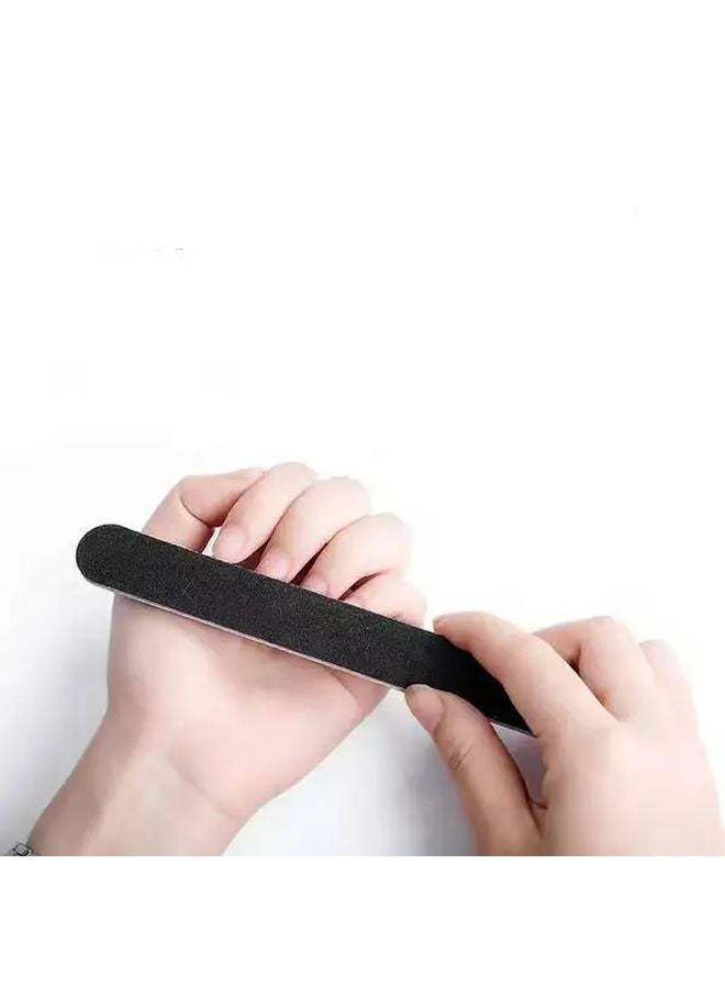4 قطع من مبردات الأظافر المهنية ذات الوجهين خشن وناعم لتنعيم الأظافر في العناية باليدين والقدمين - Image 3