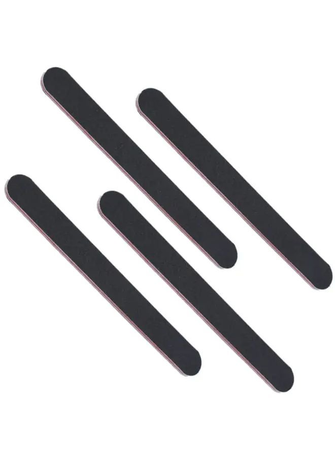 4 قطع من مبردات الأظافر المهنية ذات الوجهين خشن وناعم لتنعيم الأظافر في العناية باليدين والقدمين - Image 1