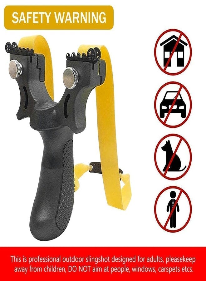 SUBHIKHO Metal Slingshot with Laser Light High Accuracy Stainless Steel Gulel for Adults Outdoor Target Practice Powerful Rubber Band Durable Catapult for Shooting Training (Gulel) - Image 4