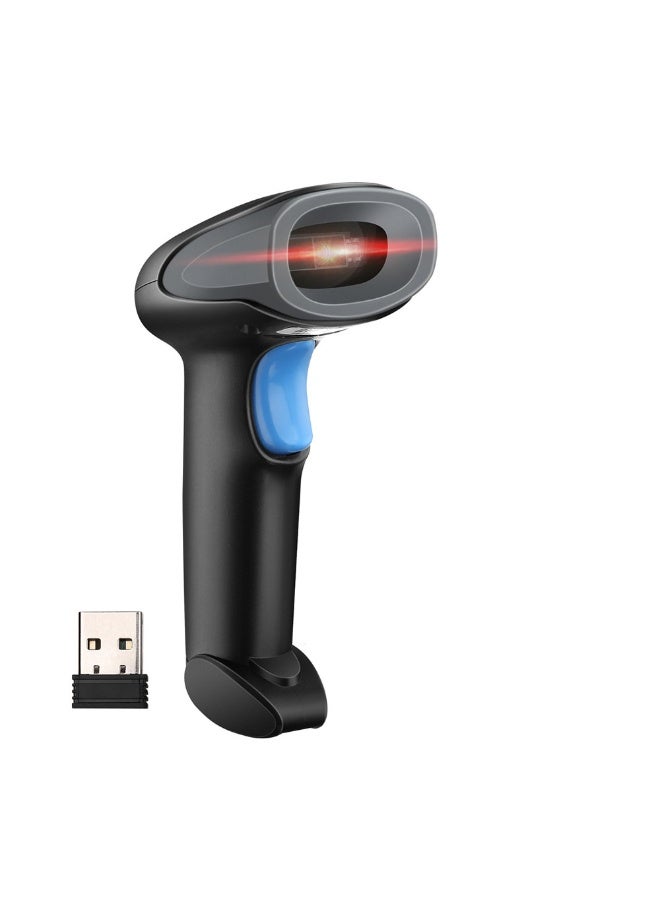 Black Wireless 1D Barcode Scanner Handheld Cordless Bar Code Reader 2000mAh Battery for Supermarket Payment Convenience Store Warehouse Inventory - Image 4