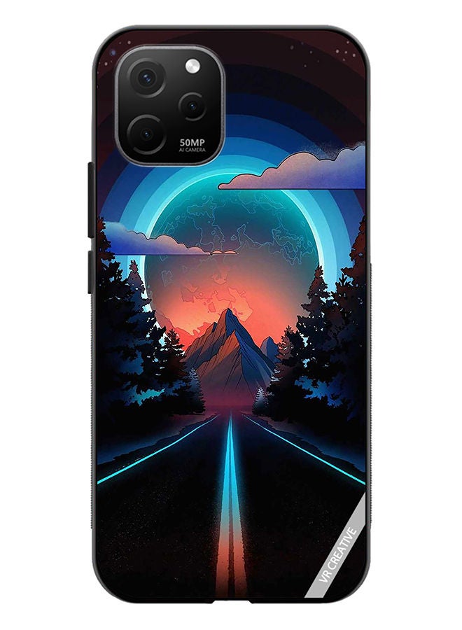 VR CREATIVE Protective Case Cover For Huawei Nova Y61 Road To Paradise Design Multicolour - Image 1
