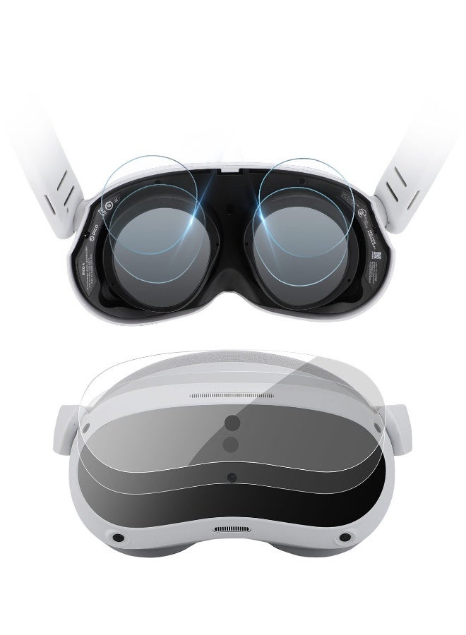 مجموعة واقي عدسات نظارات VR لنظارات PICO 4، غطاء فيلم ناعم مضاد للخدش بدقة عالية لرؤية واضحة عدسات نظارات VR - Image 1
